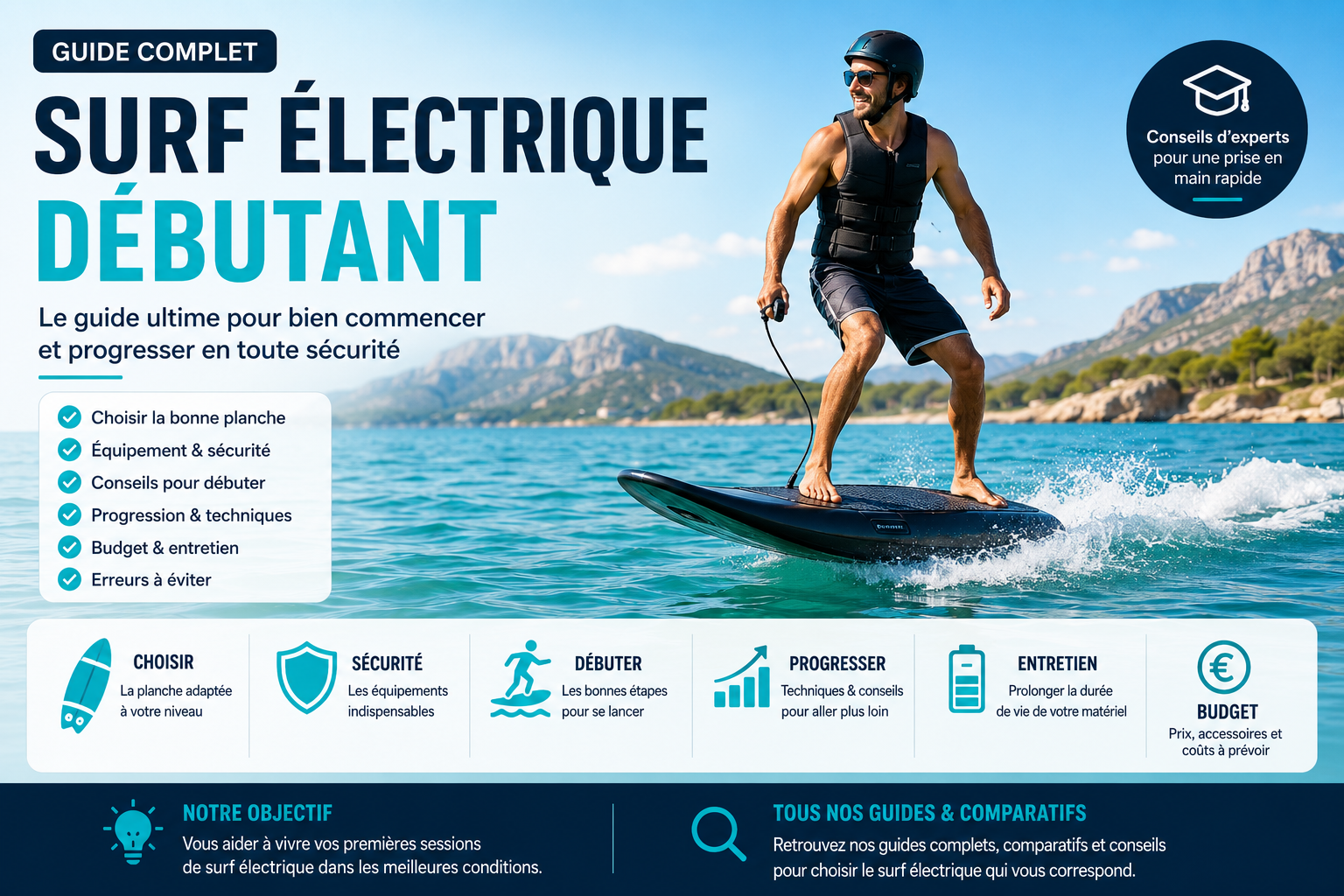 Surf électrique débutant : le guide complet pour bien commencer