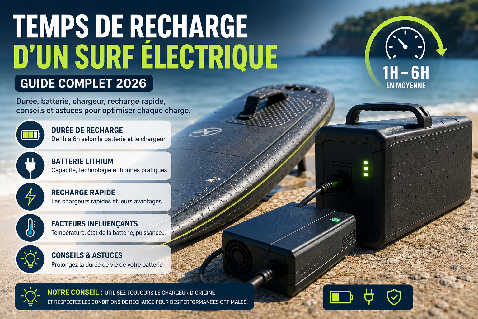 Temps de Recharge Surf Électrique : Guide Complet