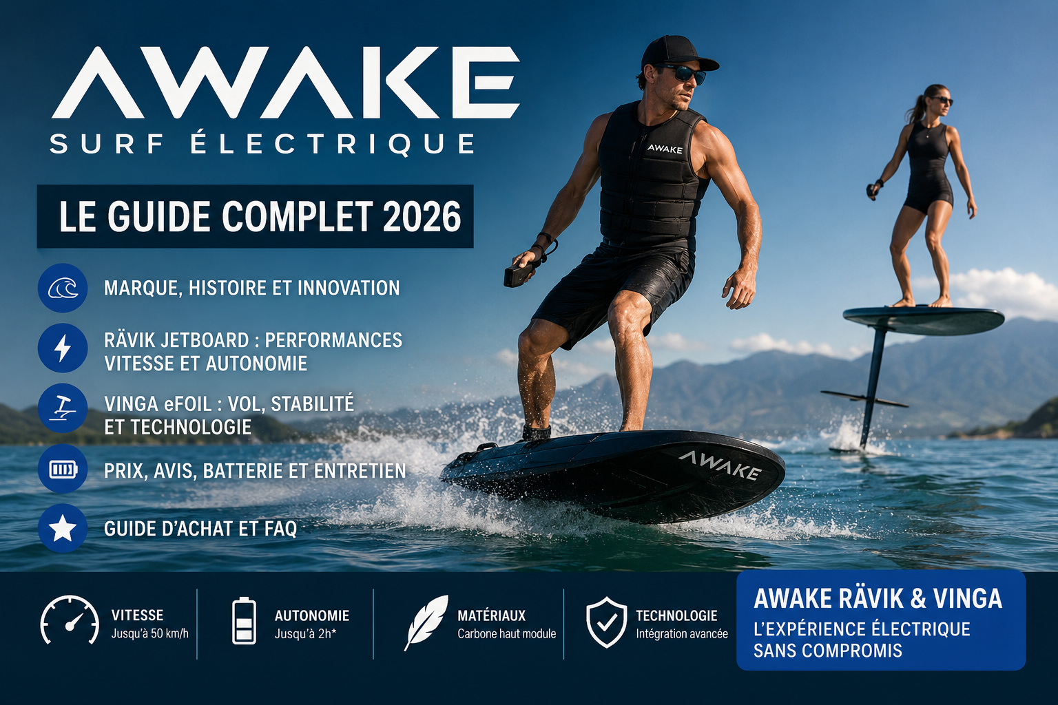 Awake Surf Électrique : RÄVIK, VINGA, Prix et Avis 2026