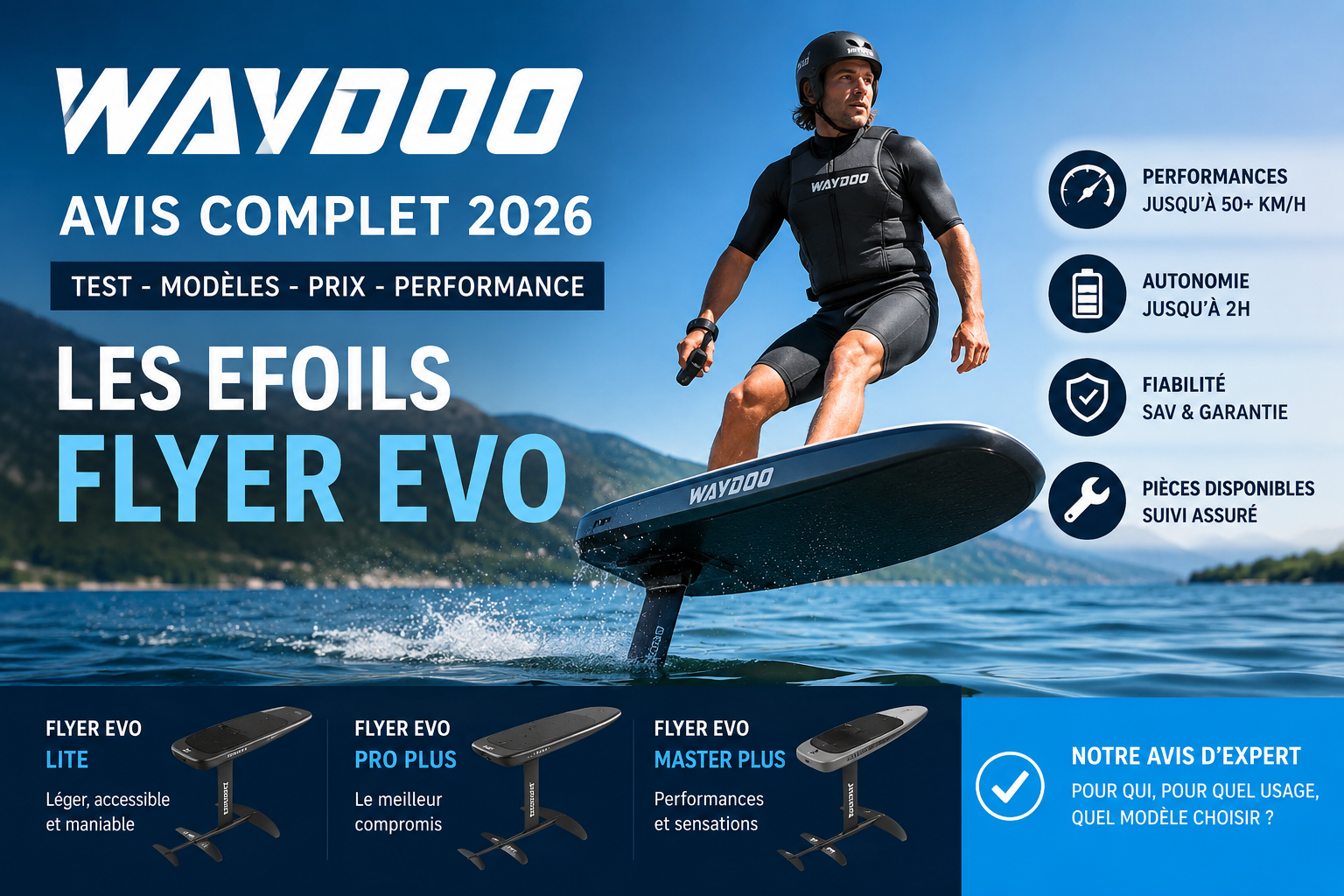 Waydoo : avis, modèles, prix et test des eFoils Flyer EVO