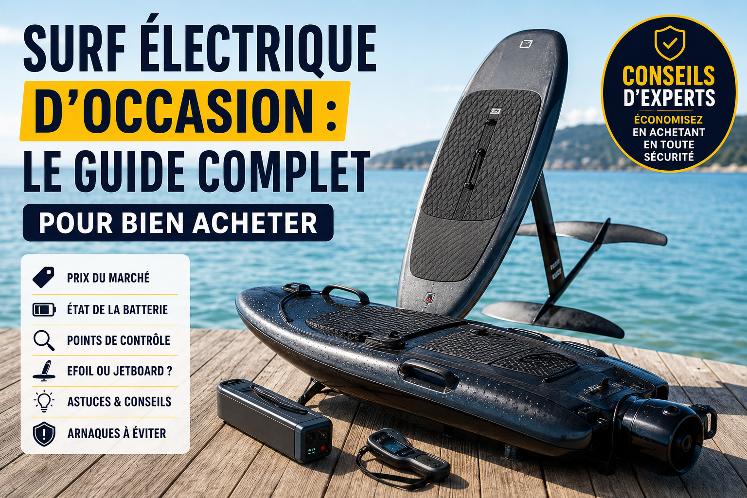 Surf électrique d'occasion : le guide complet avant d'acheter