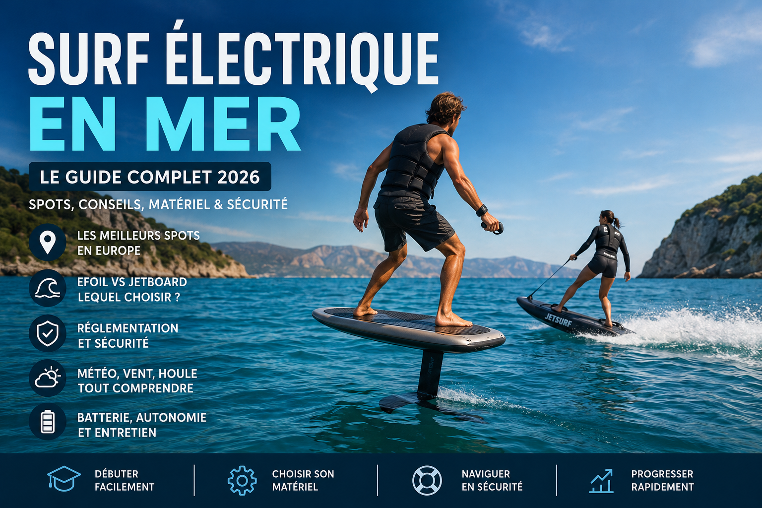 Surf électrique mer : le guide complet pour bien naviguer en mer