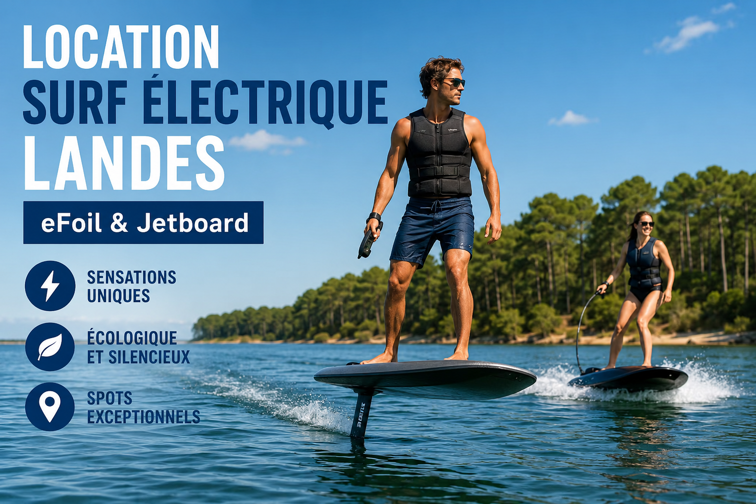 Location eFoil et surf électrique dans les Landes : guide complet
